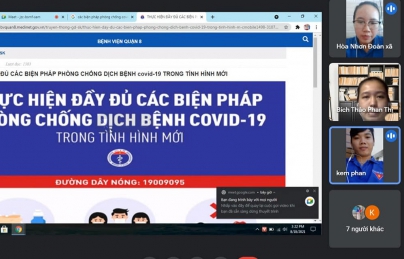 HÒA NHƠN: TRIỂN KHAI VỀ CÁC NỘI DUNG PHÒNG CHỐNG DỊCH