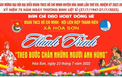 HÒA SƠN: TỔ CHỨC HÀNH TRÌNH “THEO BƯỚC CHÂN NHỮNG NGƯỜI ANH HÙNG