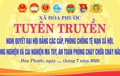 HÒA PHƯỚC: TỔ CHỨC TUYÊN TRUYỀN NGHỊ QUYẾT ĐẠI HỘI CÁC CẤP, NHIỆM KỲ 2021-2025 VÀ HỌC TẬP LÀM THEO TƯ TƯỞNG, ĐẠO ĐỨC, PHONG CÁCH HỒ CHÍ MINH GẮN VỚI VIỆC THỰC HIỆN NGHỊ QUYẾT TRUNG ƯƠNG 4