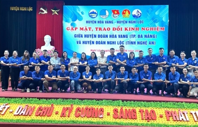 HUYỆN ĐOÀN HOÀ VANG, THÀNH PHỐ ĐÀ NẴNG VÀ HUYỆN ĐOÀN NGHI LỘC, TỈNH NGHỆ AN TỔ CHỨC KÝ KẾT, GẶP MẶT TRAO ĐỔI KINH NGHIỆM CÔNG TÁC ĐOÀN - HỘI - ĐỘI VÀ PHONG TRÀO THANH THIẾU NHI.