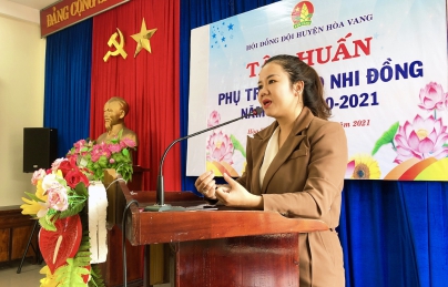 HỘI ĐỒNG ĐỘI HUYỆN TỔ CHỨC TẬP HUẤN PHỤ TRÁCH SAO NHI ĐỒNG NĂM HỌC 2020-2021