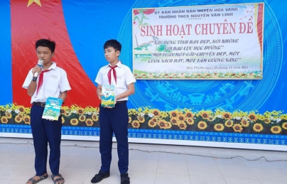 TRƯỜNG THCS NGUYỄN VĂN LINH: SINH HOẠT CHUYÊN ĐỀ MỖI TUẦN MỘT CÂU CHUYỆN ĐẸP, MỘT CUỐN SÁCH HAY, MỘT TẤM GƯƠNG SÁNG 