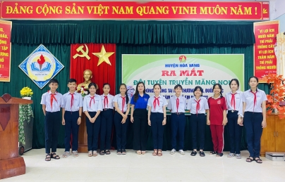 HỘI ĐỒNG ĐỘI HUYỆN HÒA VANG TỔ CHỨC BUỔI LỄ THÀNH LẬP ĐỘI TUYÊN TRUYỀN MĂNG NON PHÒNG CHỐNG TAI NẠN THƯƠNG TÍCH, ĐUỐI NƯỚC VÀ XÂM HẠI TRẺ EM NĂM 2022