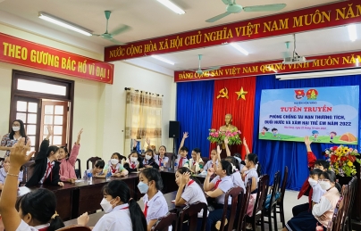 HỘI ĐỒNG ĐỘI HUYỆN HÒA VANG TUYÊN TRUYỀN PHÒNG CHỐNG TAI NẠN THƯƠNG TÍCH ĐUỐI NƯỚC, XÂM HẠI TRẺ EM NĂM 2022