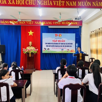 HÒA VANG: TẬP HUẤN NÂNG CAO NĂNG LỰC THỰC HIỆN QUYỀN TRẺ EM CHO NHÓM TRẺ EM NÒNG CỐT NĂM 2024