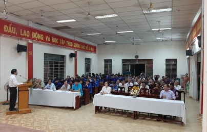 Đoàn xã - Hội CCB - Ban Tuyên Giáo xã Hòa Nhơn với hoạt động tuyên truyền. giáo dục truyền thống cách mạng cho ĐVTN và hội viên Hội CCB