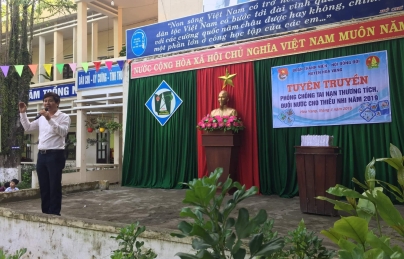 Hội Đồng Đội huyện Hòa Vang: Tuyên truyền phòng, chống đuối nước và tai nạn thương tích cho thiếu nhi năm học 2018-2019