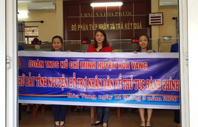 Thứ Bảy tình nguyện: Hỗ trợ nhân dân về thủ tục hành chính tại xã Hòa Phước